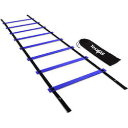 Yes4All Speed Agility Ladder Training Equipment with Carry Bag - 8 Rungs Blue