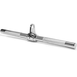 Yes4All Revolving Straight Bar with Non-Slip Handle - Rotating Straight Bar Cable Attachment - Lat Pull Down Bar - Support up to 880 lbs (Chrome)