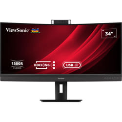 Viewsonic VG3457CV LED display 86.4 cm (34") 3440 x 1440 pixels UltraWide Quad HD Black
