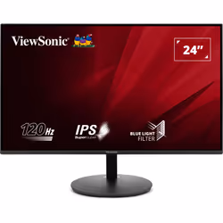 Viewsonic VA 24” Full HD 120Hz Monitor with HDMI and VGA, 61 cm (24"), 1920 x 1080 pixels, Full HD, LED, 5 ms