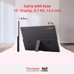 Viewsonic VA1650 computer monitor 40.6 cm (16") 1920 x 1080 pixels Full HD LED Black - Additional view 3