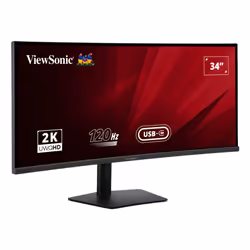Viewsonic VA VA3420C LED display 86.4 cm (34") 3440 x 1440 pixels UltraWide Quad HD Black - Additional view 2