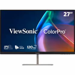 Viewsonic VP Series 27" 120Hz 2K QHD Pantone Validated 100% sRGB & Factory Calibrated Monitor with 90W USB-C - Additional view 2