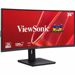 Viewsonic VA 34” UWQHD Curved Monitor with KVM Switch - Additional view 2