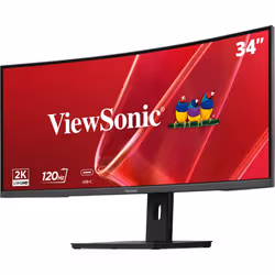 Viewsonic VA 34” UWQHD Curved Monitor with KVM Switch - Additional view 3