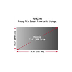 Viewsonic VSPF2300 display privacy filter 58.4 cm (23") Monitor
