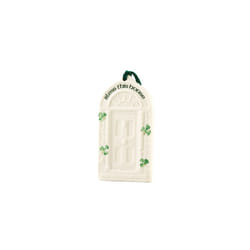 Belleek 2880 House Blessing Ornament, 2.2-Inch, White