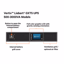 Vertiv Liebert GXT5 uninterruptible power supply (UPS) Double-conversion (Online) 3 kVA 3000 W 7 AC outlet(s) - Additional view 7