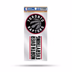 Rico Industries NBA Toronto Raptors Double Up Die Cut 2-Piece Sticker Sheet