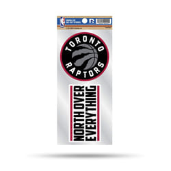 Rico Industries NBA Toronto Raptors Double Up Die Cut 2-Piece Sticker Sheet