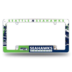Rico Industries NFL Seattle Seahawks Primary 12 x 6 chrome All Over Au