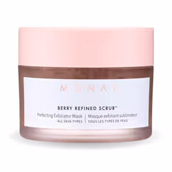 MONAT Berry Refined Scrub - Perfecting Exfoliator Mask with Skin-Brightening AHAs and Cranberry Seeds  87ml