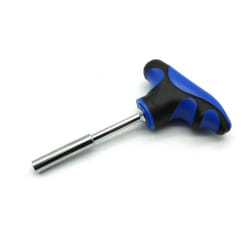 TMAX 1/4 Inch T-Handle Hex Bit Holder Screwdriver  5 Inch Long  Screwdriver Handle for Holding Bits and Screws with Non-slip Material