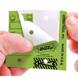 Versa-Tags 500 Key Tags  Self Protecting Poly  1.25''x3''  Highly Resistant to Abrasion  500 Key Tag Pack  500 Chrome Plated Key Tag Rings Included Co