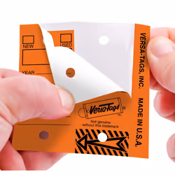 Versa-Tags 500 Key Tags  Self Protecting Poly  1.25''x3''  Highly Resistant to Abrasion  500 Key Tag Pack  500 Chrome Plated Key Tag Rings Included Co