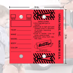Versa-Tags 1000 Key Tags  Self Protecting Poly  1.25''x3''  Highly Resistant to Abrasion  1000 Key Tag Pack  1000 Chrome Plated Key Tag Rings Included
