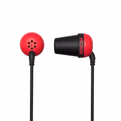 Koss PLUG R, Wired, 10 - 20000 Hz, Music, Headphones, Red
