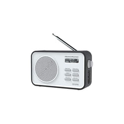 Desire DAB+ DAB & FM Digital Radio - Dual Alarms - Clock - Portable - AUX - Headphone - Rechargeable battery 18hrs playtime & 60 Presets (Black)