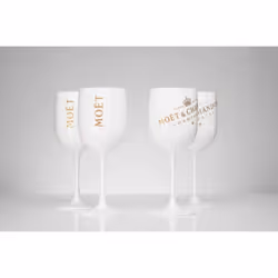 Moet & Chandon White Ice Imperial Acrylic Champagne Glasses [x4]