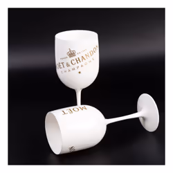 Moet & Chandon White Ice Imperial Acrylic Champagne Glasses [x4]