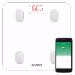 RENPHO Bluetooth Body Fat Scale with iOS and Android APP Smart Digital Bathroom Scale for Body Weight, Body Fat,Body Water, S ...