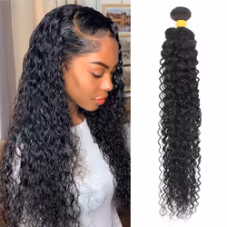 12A Water Wave Bundles Human Hair 16 Inch Water Wave Human Hair One Bundles 100% Unprocessed Brazilian Virgin Hair Wet and Wa ...