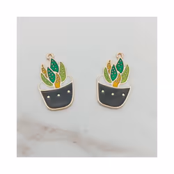 Moon Cat and Potted Plants Needle Minder Magnetic for Cross Stitch, Flower Cat Magnetic Needle Nanny for Embroidery Needleworkï¼Needlework and