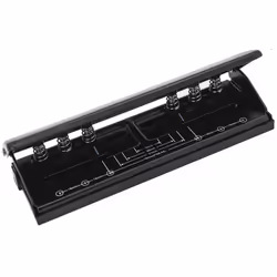 All Metal Adjustable 6-Hole Paper Puncher A5 A6 A7 6 Ring Punch with