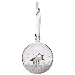 SWAROVSKI Christmas Ball Ornament  A. E. 2018  Frosted Crystal