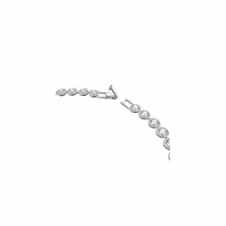 Swarovski Angelic necklace, Round cut, White, Rhodium plated