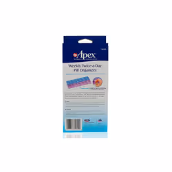Apex, Weekly Twice-A-Day Pill Organizer, 1 Pill Organizer
