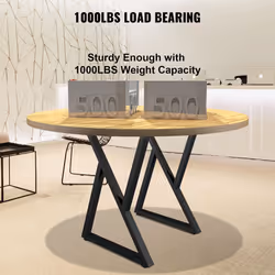 VEVOR Metal Table Legs  28x18 inch Desk Legs  Set of 2  Heavy Duty Bench Legs  Z Shape Metal Furniture Legs  Wrought Iron Coffee Table Legs  Home DIY