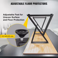 VEVOR Metal Table Legs  28x18 inch Desk Legs  Set of 2  Heavy Duty Bench Legs  Z Shape Metal Furniture Legs  Wrought Iron Coffee Table Legs  Home DIY