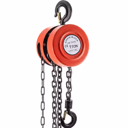 VEVOR Hand Chain Hoist 2200 lbs /1 Ton Capacity Chain Block 10ft/3m Lift Manual Hand Chain Block Manual Hoist w/Industrial ...