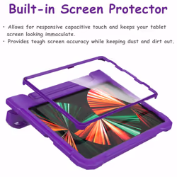 A ADENK Kids Case for 10.9 inch iPad Air 5th/4th Generation  iPad Pro 11 3rd/2nd/1st Generation with Built-in Screen Protector  Shockproof L
