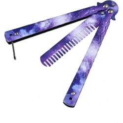 Pocket Combs Stainless Steel Folding Practice Combs Hair Styling Tools for Sport Outdoor Use