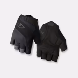 Giro Bravo Gel Glove, Fingerless gloves, Cycling, Male, Black, S, Monochromatic