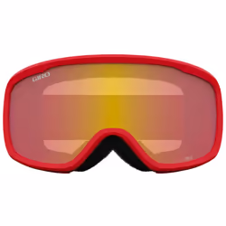 Giro Cruz Ski Goggles - Snowboard Goggles for Men  Women & Youth - Anti-Fog - OTG - Red Wordmark Strap with Yellow Boost Lens