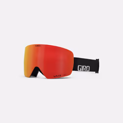 Giro Contour RS Vivid, Unisex, Cylindrical(flat) lens, Black, Red, One Size