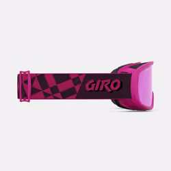 Giro Moxie Ski Goggles - Snowboard Goggles for Women & Youth - Pink Cover Up Strap with Amber Pink/Yellow Lenses