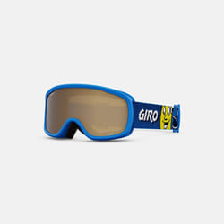 Giro Buster Kids Ski Goggles - Snowboard Goggles for Youth  Boys  Girls- Blue Faces Strap with Amber Rose Lens