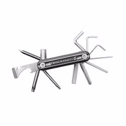 Blackburn Grid 13, Bicycle tool, Bicycle multitool, Grey, Metallic, T25, T30, 1.5,2,2.5,3,4,5,6,8 mm, 89 mm