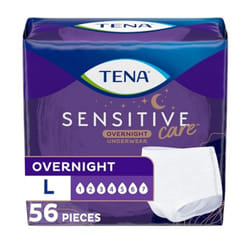 TENA Incontinence Underwear for Women  Overnight Absorbency  Intimates - Large - 14 Count (Pack of 4) (Packaging May Vary)