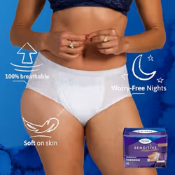 TENA Incontinence Underwear for Women  Overnight Absorbency  Intimates - Large - 14 Count (Pack of 4) (Packaging May Vary)