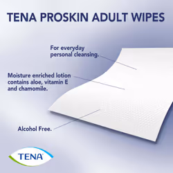Tena Adult Wipes for Incontinence & Cleansing  ProSkin - 288 Count