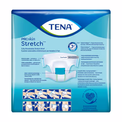TENA Stretch Super Briefs  Incontinence  Disposable  Heavy Absorbency  Large/XL  28 Count  2 Packs  56 Total