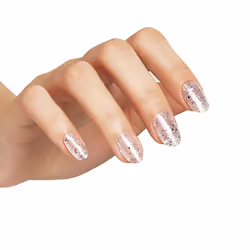 Gel Nail Polish, Aurora BSH014, Silver Glitter, UV/LED Soak-Off Gel Polish, Long Lasting, Chip Resistant, 10ml