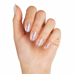 Gel Nail Polish, Aurora BSH014, Silver Glitter, UV/LED Soak-Off Gel Polish, Long Lasting, Chip Resistant, 10ml