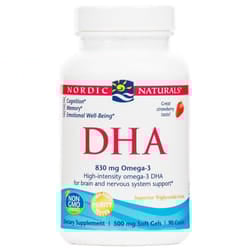 Nordic Naturals  DHA, 830mg , Strawberry, 90 softgels