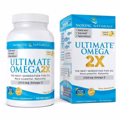 Nordic Naturals Ultimate Omega 2X, 2150mg, Lemon, 120 softgels